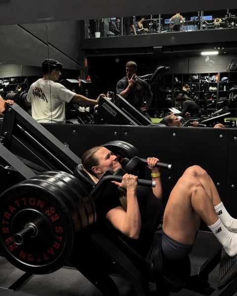 Alina entrenando